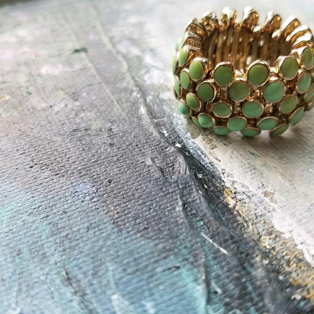 Fun turquoise-colored statement ring